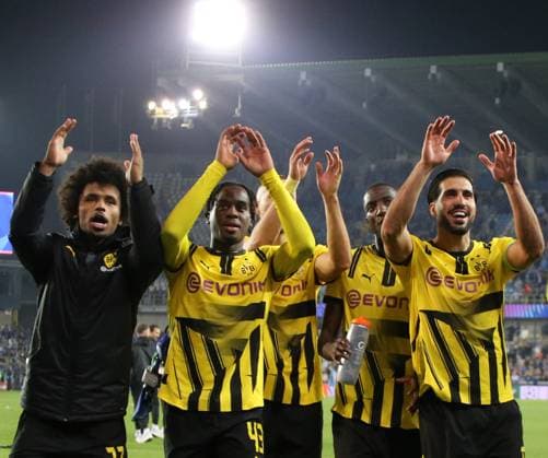 18 09 2024, xgrfx, Football UEFA Champions League, Club Bruges Borussia Dortmund emspor, v l Karim Adeyemi, Jamie Gittens, Emre Can Borussia Dortmund DFL DFB REGULATIONS PROHIBIT ANY USE OF PHOTOGRAPHS as IMAGE SEQUENCES and or QUASI VIDEO Bruges