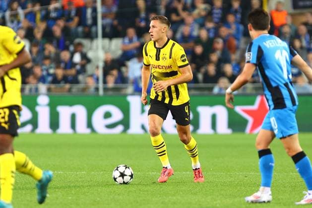Nico Schlotterbeck 4 Borussia Dortmund Club Brugge vs Borussia Dortmund, UEFA Champions League, Football, Matchday 1, Season 2024 2025, 18 09 2024 PHOTO kolbert press Ant Palmer Jan Breydel Stadion Belgium Copyright: xkolbert-press AntxPalmerx