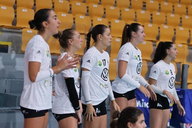 CD Heidelberg Volkswagen during the Volleyball WEVZA CUP Women between Bezier VB and Heidelberg Volkswagen on 18 sept 2024 at the Palazzetto dello in Rome.  Copyright: x(c)xEmanuelaxVertolli SportReporx xx IPA_49823601 IPA_Agency_IPA49823601