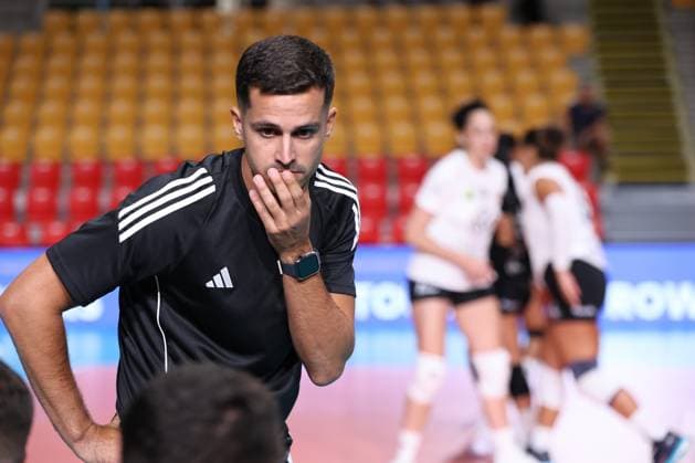 September 18, 2024, Milan, Milan, Italy: Santiago Guerra Martin of CD Heidelberg Volkswagen during the Volleyball WEVZA CUP Women between Bezier VB and Heidelberg Volkswagen on 18 sept 2024 at the Palazzetto dello in Rome. <categoriaITA> - <sottocategoriaITA> - Volleyball WEVZA CUP Women  - ZUMAs349 20240918_zsa_s349_614 Copyright: xC)xEmanuelaxVertolli Sportreporx