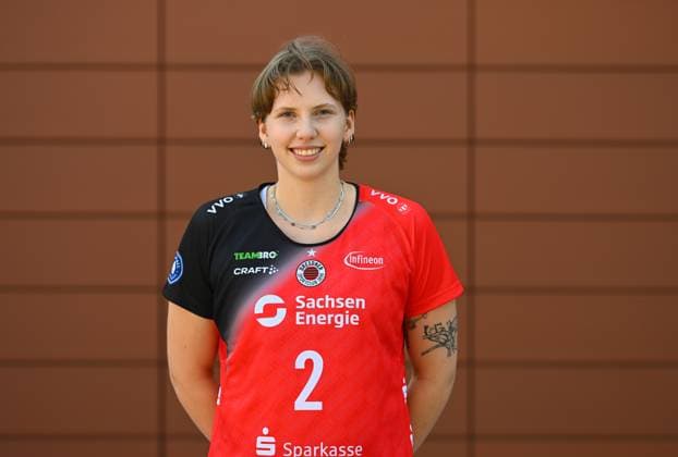 Larissa Winter, head, headshot, portrait, portrait photo, media day at the Dresden Chamber of Crafts, media day, photo session, photo shoot, Dresdner SC, volleyball, 1 Bundesliga women, 1 Liga, DSC, 2024 2025 season, 18 09 2024,