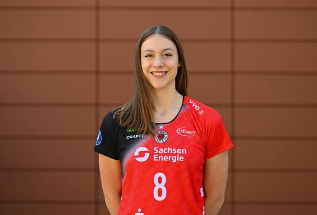 Eva Zatkovic, head, headshot, portrait, portrait photo, media day at the Dresden Chamber of Crafts, media day, photo session, photo shoot, Dresdner SC, volleyball, 1 Bundesliga women, 1 Liga, DSC, 2024 2025 season, 18 09 2024,