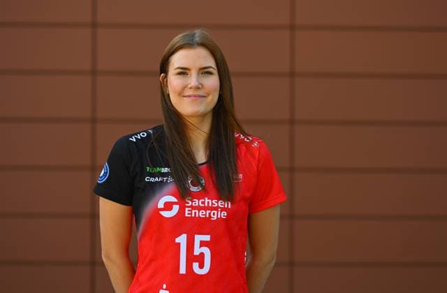 Marta Kamelija Levinska, head, headshot, portrait, portrait, portrait photo, Media Day at the Dresden Chamber of Crafts, Media Day, photo shoot, Dresdner SC, volleyball, 1 Bundesliga women, 1 Liga, DSC, season 2024 2025, 18 09 2024,