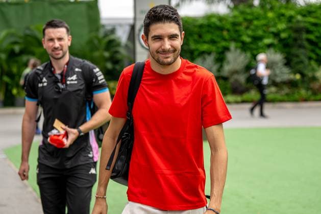MARINA BAY, SINGAPORE: Esteban Ocon, racing for the Alpine team during the 2024 Formula 1 Singapore Grand Prix at the Marina Bay Street Circuit in Marina Bay, Singapore