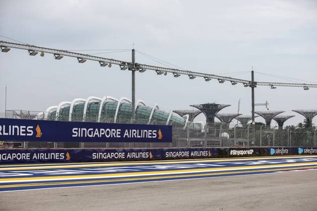 Singapore track, piste, atmosphere during the Formula 1 Singapore Grand Prix 2024, 18th round of the 2024 Formula One World Championship, WM, Weltmeisterschaft from September 20 to 22, 2024 on the Marina Bay Circuit, in Singapore, Singapore - F1 - SINGAPORE GRAND PRIX 2024 DPPI Panoramic  240919_R18_SINGAPORE_DP_XB3_7298