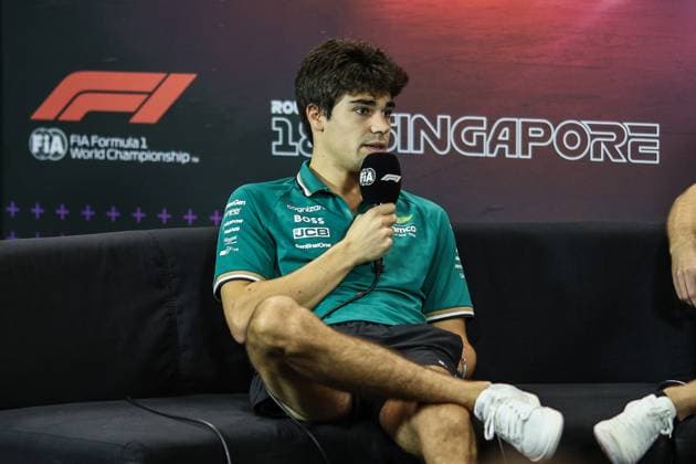 STROLL Lance (can), Aston Martin F1 Team AMR24, portrait press conference, PK, Pressekonferenz during the Formula 1 Singapore Grand Prix 2024, 18th round of the 2024 Formula One World Championship, WM, Weltmeisterschaft from September 20 to 22, 2024 on the Marina Bay Circuit, in Singapore, Singapore - F1 - SINGAPORE GRAND PRIX 2024 DPPI Panoramic  240919_R18_SINGAPORE_DP_XB3_8525