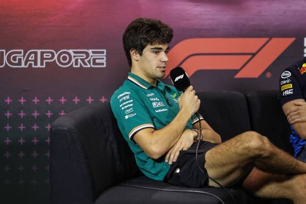STROLL Lance (can), Aston Martin F1 Team AMR24, portrait press conference, PK, Pressekonferenz during the Formula 1 Singapore Grand Prix 2024, 18th round of the 2024 Formula One World Championship, WM, Weltmeisterschaft from September 20 to 22, 2024 on the Marina Bay Circuit, in Singapore, Singapore - F1 - SINGAPORE GRAND PRIX 2024 DPPI Panoramic  240919_R18_SINGAPORE_DP_XB3_8571
