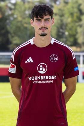 18 09 2024 1 FC Nuremberg FCN Club 2 Football Bundesliga BL Season 2024 2025 Photo appointment Portrait appointment Presentation Press appointment DaMa Single photo Single photo Portrait Portrait Headshot Janni Serra 23, 1 FC Nuremberg FCN