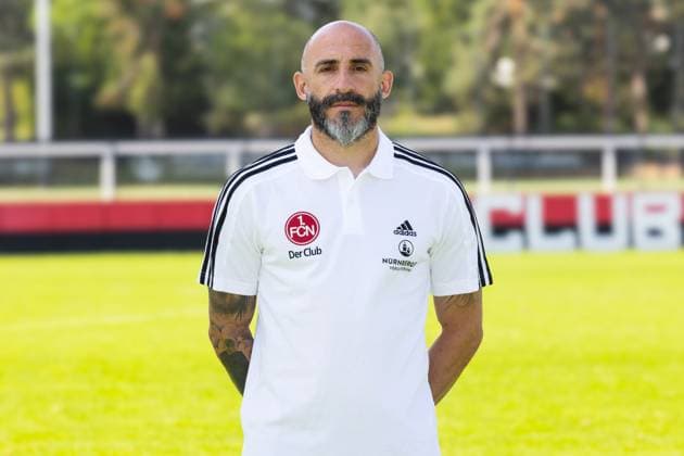 18 09 2024 1 FC Nürnberg FCN Club 2 Soccer Bundesliga BL Season 2024 2025 Photo appointment Portrait appointment Presentation Press appointment DaMa Single photo Single photo Portrait Portrait Headshot Javier Pinola Co Coach 1 FC Nürnberg FCN