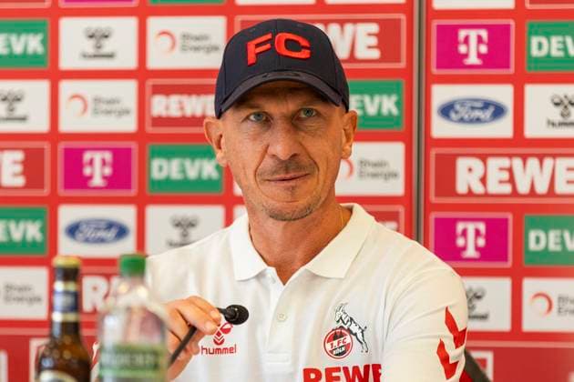 1 FC Köln, Press conference 19 09 2024 Gerhard Struber Head coach 1 FC Köln at the press conference of 1 FC Köln before the match against Fortuna Düsseldorf, on 19 09 2024, Geissbockheim, Köln DFL regulations prohibit any use of photographs as image sequences and or quasi video Copyright: xBEAUTIFULxSPORTS Meuselx