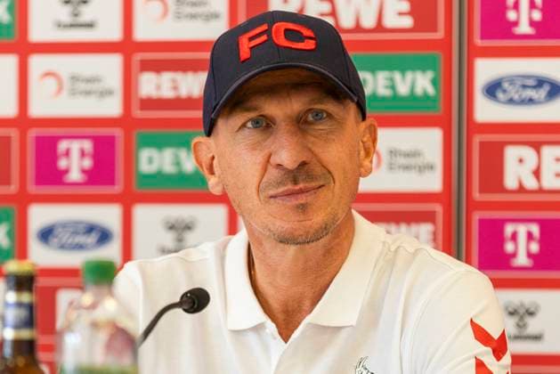 1 FC Köln, Press conference 19 09 2024 Gerhard Struber Head coach 1 FC Köln at the press conference of 1 FC Köln before the match against Fortuna Düsseldorf, on 19 09 2024, Geissbockheim, Köln DFL regulations prohibit any use of photographs as image sequences and or quasi video Copyright: xBEAUTIFULxSPORTS Meuselx