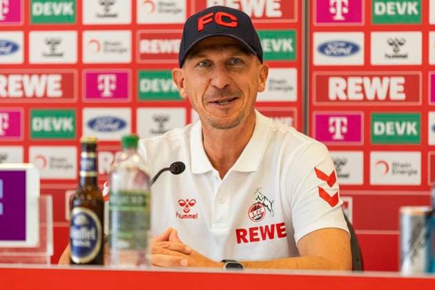 1 FC Köln, Press conference 19 09 2024 Gerhard Struber Head coach 1 FC Köln at the press conference of 1 FC Köln before the match against Fortuna Düsseldorf, on 19 09 2024, Geissbockheim, Köln DFL regulations prohibit any use of photographs as image sequences and or quasi video Copyright: xBEAUTIFULxSPORTS Meuselx