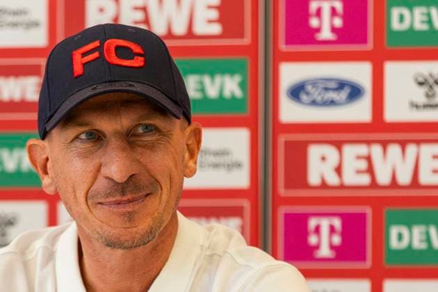 1 FC Köln, Press conference 19 09 2024 Gerhard Struber Head coach 1 FC Köln at the press conference of 1 FC Köln before the match against Fortuna Düsseldorf, on 19 09 2024, Geissbockheim, Köln DFL regulations prohibit any use of photographs as image sequences and or quasi video Copyright: xBEAUTIFULxSPORTS Meuselx