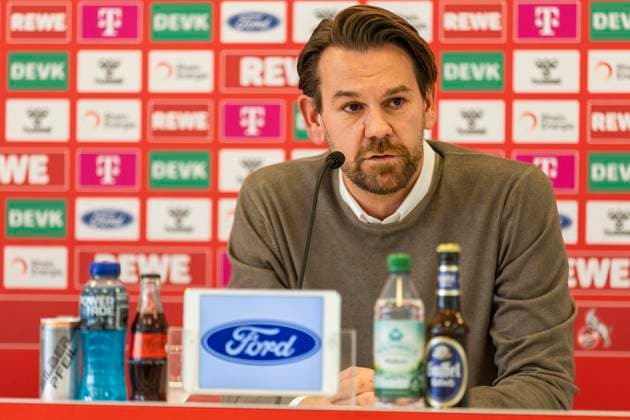1 FC Köln, Press conference 19 09 2024 Thomas Kessler at the press conference of 1 FC Köln before the match against Fortuna Düsseldorf, on 19 09 2024, Geissbockheim, Köln DFL regulations prohibit any use of photographs as image sequences and or quasi video Copyright: xBEAUTIFULxSPORTS Meuselx