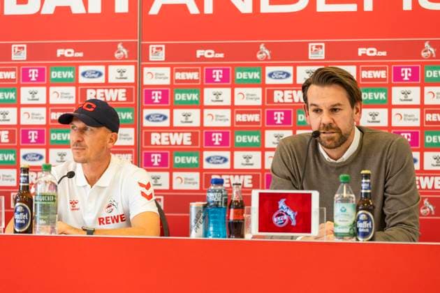 1 FC Köln, Press conference 19 09 2024 Thomas Kessler and Gerhard Struber at the press conference of 1 FC Köln before the match against Fortuna Düsseldorf, on 19 09 2024, Geissbockheim, Köln DFL regulations prohibit any use of photographs as image sequences and or quasi video Copyright: xBEAUTIFULxSPORTS Meuselx