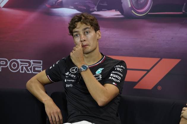 19 09 2024, Marina Bay Street Circuit, Singapore, FORMULA 1 SINGAPORE AIRLINES SINGAPORE GRAND PRIX 2024,in the picture George Russell GBR , Mercedes AMG Petronas Formula One Team Defodi 506 20240919 hbr 0026 Defodi-506