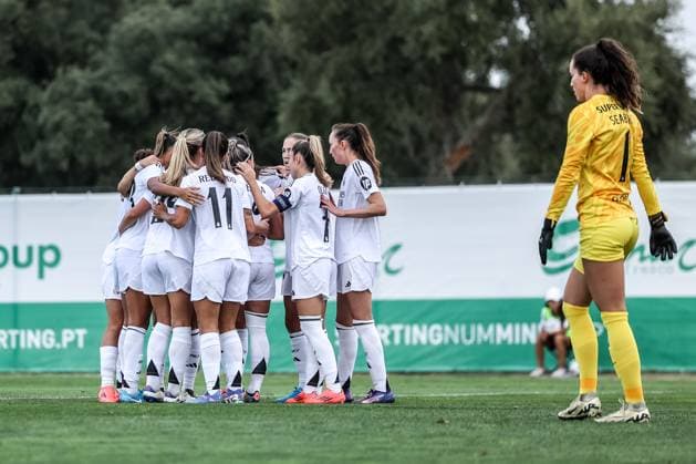 Alcochete, Portugal, September 19th, 2024: Real Madrid CF in action celebrating Athenea (22 Real Madrid CF) goal during the UEFA Women s Champions League game between Sporting CP v Real Madrid CF at Estadio Aurelio Pereira, Alcochete, Portugal (Joao Bravo SPP) Copyright: xJoaoxBravoxx xSPPx spp-en-JoBr-JBF-2323-2