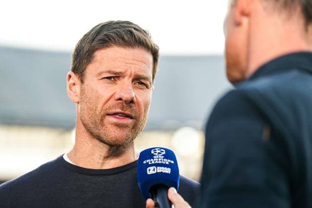 UEFA Champions League: Feyenoord v Bayer 04 Leverkusen Rotterdam - Bayer 04 Leverkusen coach Xabi Alonso during the first round of new format of the Champions League 2024 2025. The match is set between Feyenoord and Bayer 04 Leverkusen at Stadion Feijenoord De Kuip on 19 September 2024 in Rotterdam, The Netherlands. Copyright: xYannickxVerhoevenx