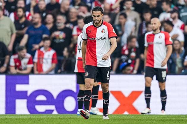 UEFA Champions League: Feyenoord v Bayer 04 Leverkusen Rotterdam - Ramiz Zerrouki of Feyenoord during the first round of new format of the Champions League 2024 2025. The match is set between Feyenoord and Bayer 04 Leverkusen at Stadion Feijenoord De Kuip on 19 September 2024 in Rotterdam, The Netherlands. Copyright: xTomxBodex