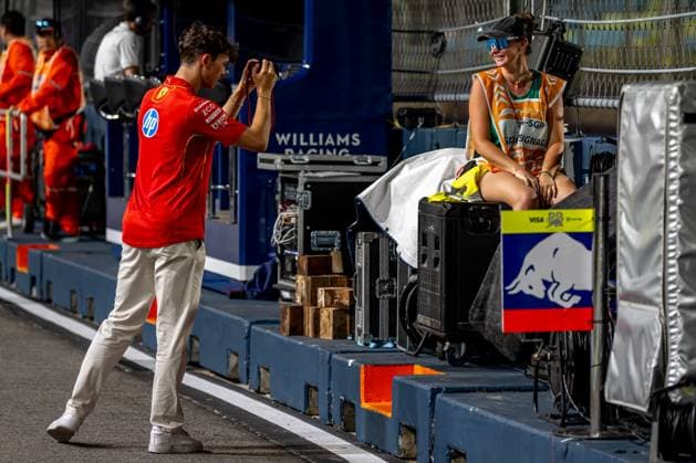 MARINA BAY, SINGAPORE: Oliver Bearman, The reserve driver for the Ferrari team, at the 2024 Formula 1 Singapore Grand Prix at the Marina Bay Street Circuit in Marina Bay, Singapore.