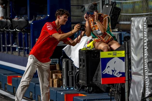 MARINA BAY, SINGAPORE: Oliver Bearman, The reserve driver for the Ferrari team, at the 2024 Formula 1 Singapore Grand Prix at the Marina Bay Street Circuit in Marina Bay, Singapore.