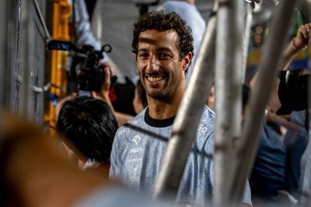 MARINA BAY, SINGAPORE: Daniel Ricciardo, racing for the Racing Bulls team during the 2024 Formula 1 Singapore Grand Prix at the Marina Bay Street Circuit in Marina Bay, Singapore.