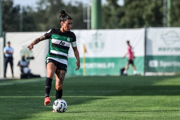 Alcochete, Portugal, September 19th, 2024: Ana Borges (9 Sporting CP) in action during the UEFA Women s Champions League game between Sporting CP v Real Madrid CF at Estadio Aurelio Pereira, Alcochete, Portugal (Joao Bravo SPP) Copyright: xJoaoxBravoxx xSPPx spp-en-JoBr-JBF-2587