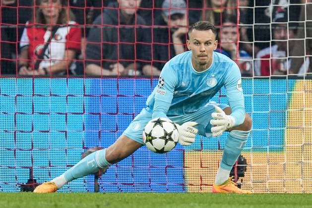 UEFA Champions League: Feyenoord v Bayer 04 Leverkusen Rotterdam - Feyenoord keeper Timon Wellenreuther during the first round of new format of the Champions League 2024 2025. The match is set between Feyenoord and Bayer 04 Leverkusen at Stadion Feijenoord De Kuip on 19 September 2024 in Rotterdam, The Netherlands. Copyright: xTomxBodex