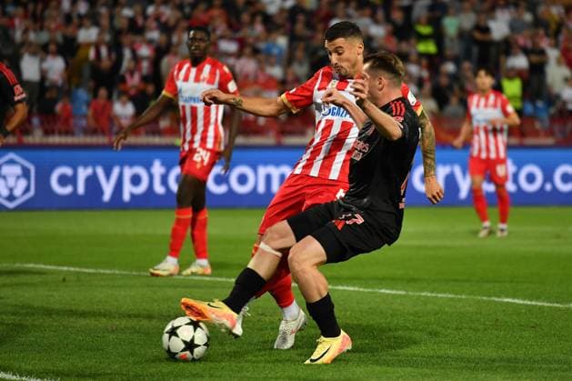 CRVENA ZVEZDA vs BENFICA RADE KRUNIC Red Star football player at the UEFA Champions League match against Benfica at the Rajko Mitic stadium, Belgrade 19.09.2024. MN Press mi Football, Red Star, UEFA Champions League, Benfica Belgrade Rajko Mitic stadium Serbia Copyright: xMNxPressx
