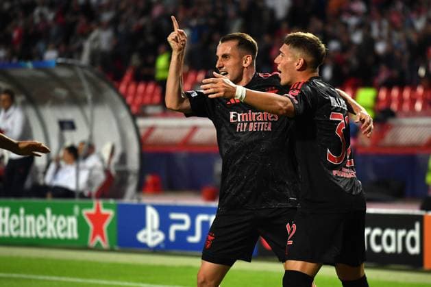 CRVENA ZVEZDA vs BENFICA MUHAMMED KEREM AKTURKOGLU Benfica football player at the UEFA Champions League match against Red Star at the Rajko Mitic stadium, Belgrade 19.09.2024. MN Press mi Football, Red Star, UEFA Champions League, Benfica Belgrade Rajko Mitic stadium Serbia Copyright: xMNxPressx