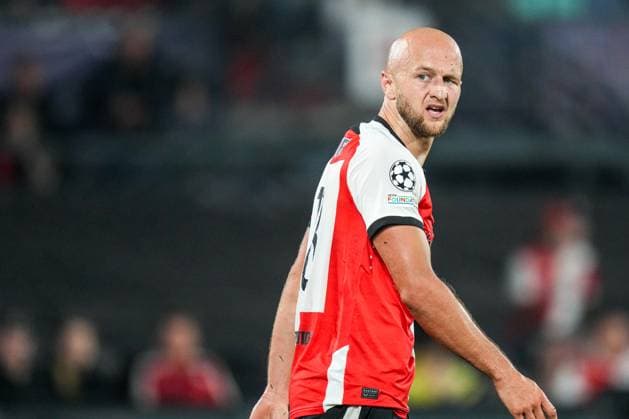 UEFA Champions League: Feyenoord v Bayer 04 Leverkusen Rotterdam - Gernot Trauner of Feyenoord during the first round of new format of the Champions League 2024 2025. The match is set between Feyenoord and Bayer 04 Leverkusen at Stadion Feijenoord De Kuip on 19 September 2024 in Rotterdam, The Netherlands. Copyright: xYannickxVerhoevenx