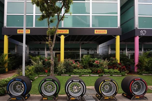 Pirelli during the 2024 Formula 1 Singapore Grand Prix, 18th round of the 2024 Formula 1 World Championship, WM, Weltmeisterschaft from September 20 to 22, 2024 at the Singapore Circuit. FORMULE 1 : Grand Prix de Singapour - 19 09 2024 FORMULE 1 : Grand Prix de Singapour - 19 09 2024 MPSAgency Panoramic 