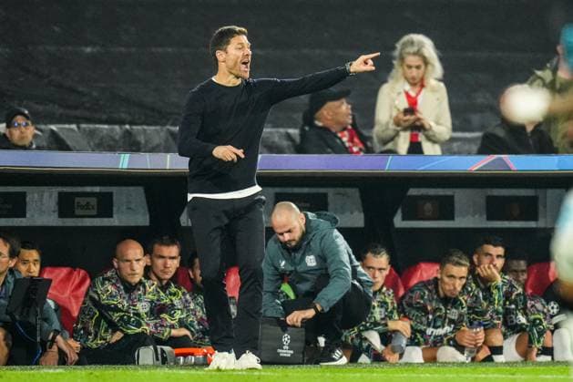 UEFA Champions League: Feyenoord v Bayer 04 Leverkusen Rotterdam - Bayer 04 Leverkusen coach Xabi Alonso during the first round of new format of the Champions League 2024 2025. The match is set between Feyenoord and Bayer 04 Leverkusen at Stadion Feijenoord De Kuip on 19 September 2024 in Rotterdam, The Netherlands. Copyright: xYannickxVerhoevenx
