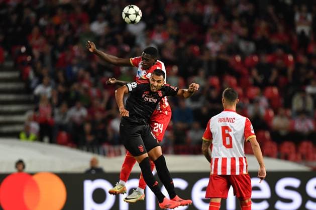 CRVENA ZVEZDA vs BENFICA YACOUBA NASSER DJIGA Red Star football player at the UEFA Champions League match against Benfica at the Rajko Mitic stadium, Belgrade 19.09.2024. MN Press mi Football, Red Star, UEFA Champions League, Benfica Belgrade Rajko Mitic stadium Serbia Copyright: xMNxPressx