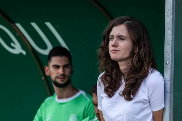 Alcochete, Portugal, September 19th, 2024: Mariana Cabral (Sporting CP Coach) in action during the UEFA Women s Champions League game between Sporting CP v Real Madrid CF at Estadio Aurelio Pereira, Alcochete, Portugal (Joao Bravo SPP) Copyright: xJoaoxBravoxx xSPPx spp-en-JoBr-JBF-1992