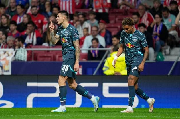 Benjamin Sesko of RB Leipzig Atletico de Madrid v RB Leipzig, UEFA Champios League match, date 1. Football, Civitas Metropolitano Stadium, Madrid, Spain - 19 Sep 2024 Editorial use only  Copyright: xPressinphoto Shutterstockx 14729545e
