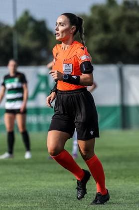 Alcochete, Portugal, September 19th, 2024: Referee Emanuela Rusta in action during the UEFA Women s Champions League game between Sporting CP v Real Madrid CF at Estadio Aurelio Pereira, Alcochete, Portugal (Joao Bravo SPP) Copyright: xJoaoxBravoxx xSPPx spp-en-JoBr-JBF-2538