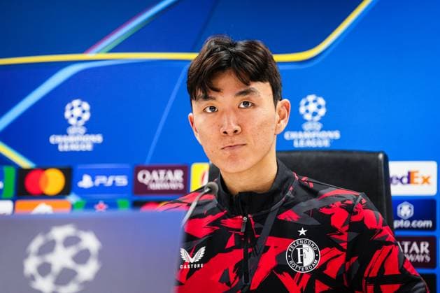 UEFA Champions League: Feyenoord v Bayer 04 Leverkusen Rotterdam - Hwang In-beom of Feyenoord during the first round of new format of the Champions League 2024 2025. The match is set between Feyenoord and Bayer 04 Leverkusen at Stadion Feijenoord De Kuip on 19 September 2024 in Rotterdam, The Netherlands. Copyright: xYannickxVerhoevenx