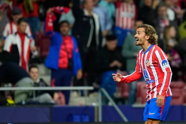 Atletico de Madrid v RB Leipzig - UEFA Champions League 2024 25 League Phase MD1 Antoine Griezmann second striker of Atletico de Madrid and France celebrates after scoring his sides first goal during the UEFA Champions League 2024 25 League Phase MD1 match between Atletico de Madrid and RB Leipzig at Estadio Civitas Metropolitano on September 19, 2024 in Madrid, Spain. Madrid Spain  Copyright: xJosexBretonx originalFilename:bretonhernandez-atletico240919_npSnT.jpg