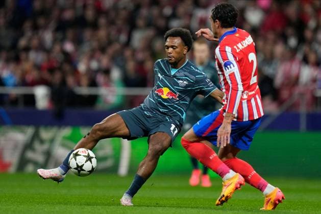 LoÃ¯s Openda of RB Leipzig Atletico de Madrid v RB Leipzig, UEFA Champios League match, date 1. Football, Civitas Metropolitano Stadium, Madrid, Spain - 19 Sep 2024 Editorial use only  Copyright: xPressinphoto Shutterstockx 14729545n