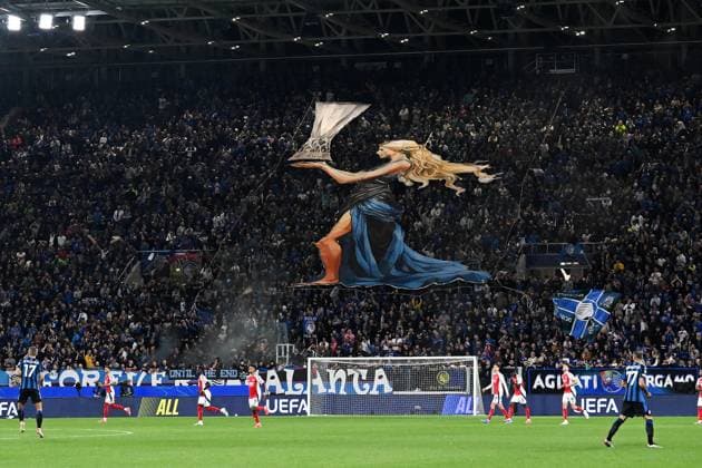 Cm Bergamo 19 09 2024 - Champions League Atalanta-Arsenal foto Cristiano Mazzi Image nella foto: tifosi Atalanta 