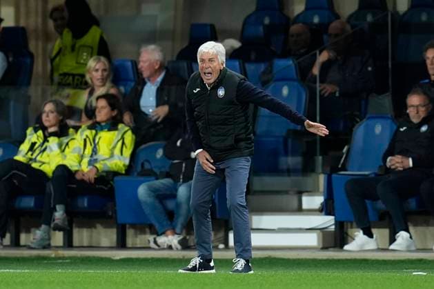 Head Coach Gian Piero Gasperini (Atalanta BC) gestures, UEFA Champions League 2024 25 League Phase MD1, Atalanta BC v Arsenal FC, Gewiss Stadium, September 19, 2024, Bergamo, Italy.