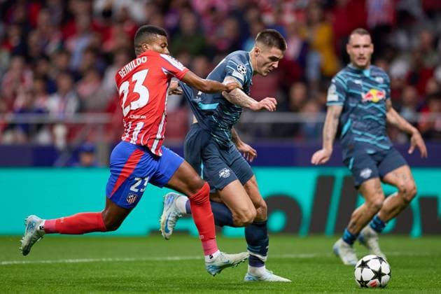Reinildo Mandava of Atletico de Madrid in action during the UEFA Champions League match between Atletico de Madrid v RB Leipzig at Stadium Civitas Metropolitano on September 19, 2024 in Madrid (Photo by: LGM) FOOTBALL : Atletico de Madrid vs RB Leipzig - UEFA Ligue des Champions - 19 09 2024 LGM Panoramic 
