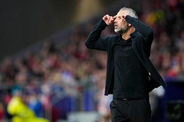 September 19, 2024, Madrid, Madrid, SPAIN: Marco Rose, head coach of RB Leipzig, reacts during the UEFA Champions League 2024 25 League Phase MD1 match between Atletico de Madrid and RB Leipzig at Estadio Civitas Metropolitano on September 19, 2024 in Madrid, Spain. Madrid SPAIN - ZUMAa181 20240919_zaa_a181_030 Copyright: xOscarxJ.xBarrosox