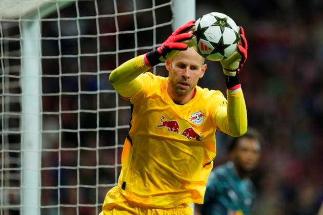Atletico de Madrid v RB Leipzig - UEFA Champions League 2024 25 League Phase MD1 Peter Gulacsi goalkeeper of RB Leipzig and Hungary makes a save during the UEFA Champions League 2024 25 League Phase MD1 match between Atletico de Madrid and RB Leipzig at Estadio Civitas Metropolitano on September 19, 2024 in Madrid, Spain. Madrid Spain  Copyright: xJosexBretonx originalFilename:bretonhernandez-atletico240919_npRTV.jpg
