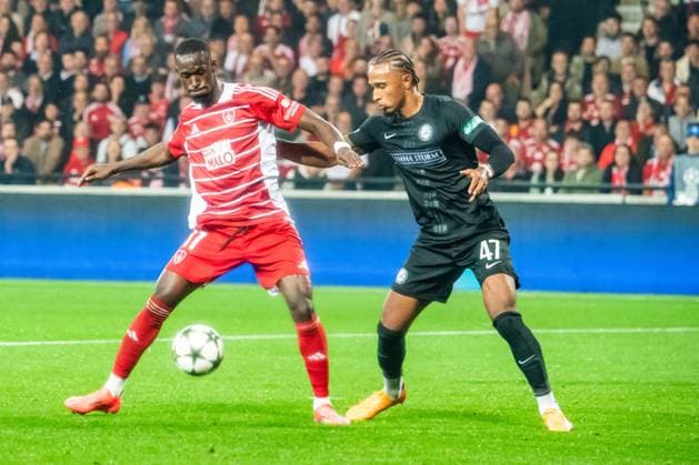 Abdallah Sima (Stade Bestois) FOOTBALL : Stade Brestois vs SK Sturm Graz - Ligue des Champions - 1ére Journée - 19 09 2024 BaptisteAutissier Panoramic 