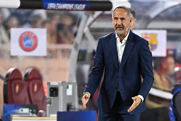 AS Monaco v FC Barcelona, Barca - UEFA Champions League 2024 25 League Phase MD1 Adi Hutter, Head Coach of AS Monaco on the side line during the UEFA Champions League 2024 25 League Phase MD1 match between AS Monaco and FC Barcelona at Stade Louis II on September 19, 2024 in Monaco, Monaco. Monaco Stade Louis II Monaco Monaco Copyright: xNealxSimpson Sportsphoto APLx 14048253