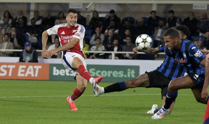 Foto IPP Paolo Bona Bergamo 19 09 2024 UEFA Champions League di Calcio stagione 2024 2025 partita Atalanta-Arsenal Nella foto Gabriel Martinelli Italy Photo Press Worldwide Copyright italy  Copyright: xR4924_italyphotopressx