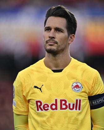 PRAGUE, CZECH REPUBLIC - SEPTEMBER 18: Janis Blaswich of FC Red Bull Salzburg looks on during the UEFA Champions League 2024 25 League Phase MD1 match between AC Sparta Praha and FC Salzburg at Letna Stadium on September 18, 2024 in Prague, Czech Republic. Photo by Sebastian Frej AC Sparta Praha v FC Salzburg - UEFA Champions League 2024 25 League Phase MD1, Copyright: xSebastianxFrejx