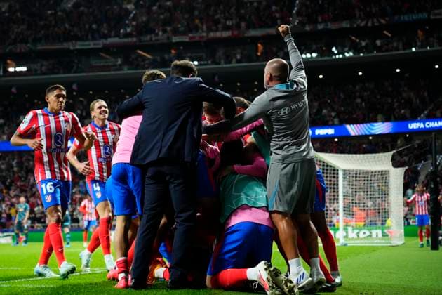 Atletico de Madrid v RB Leipzig - UEFA Champions League 2024 25 League Phase MD1 Jose Maria Gimenez centre-back of Atletico de Madrid and Uruguay celebrates after scoring his sides first goal during the UEFA Champions League 2024 25 League Phase MD1 match between Atletico de Madrid and RB Leipzig at Estadio Civitas Metropolitano on September 19, 2024 in Madrid, Spain. Madrid Spain  Copyright: xJosexBretonx originalFilename:bretonhernandez-atletico240919_npEts.jpg